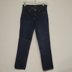Banana Republic Women's Straight Leg Jeans in Deep Blue